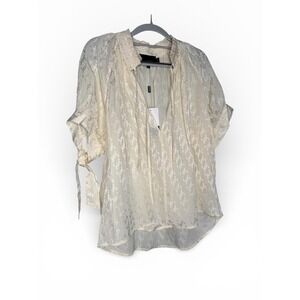 NWT Birgitte Herskind blouse Gajoi blouse in vanilla‎ sun